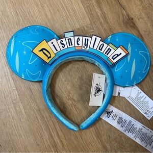 Disney Parks Disneyland 3D Marquee Sign Minnie Mouse Ears Headband